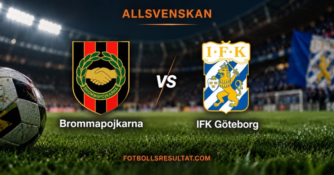 Allsvenskan: Brommapojkarna – IFK Göteborg