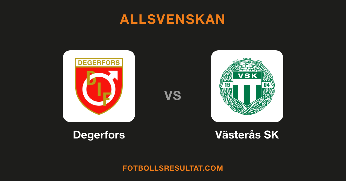 Klubbmärken för Degerfors och Västerås SK