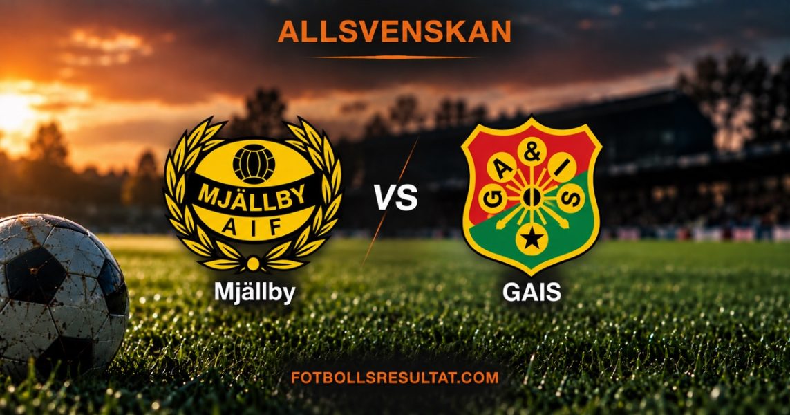 Allsvenskan: Mjällby AIF – GAIS