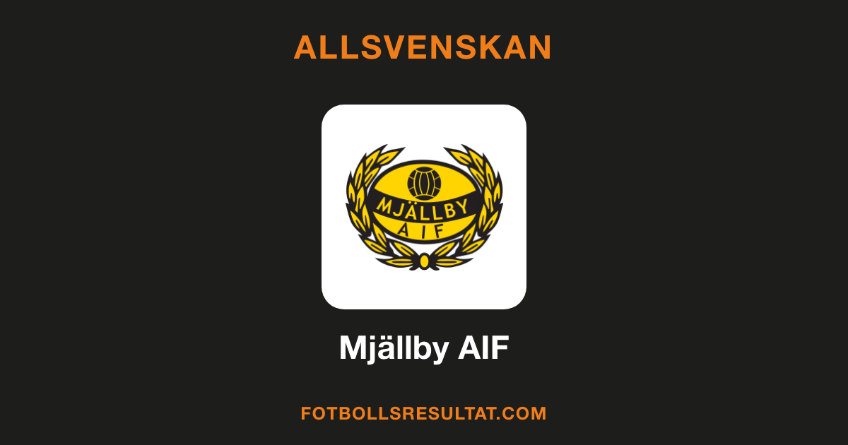 Klubbmärke för Mjällby AIF