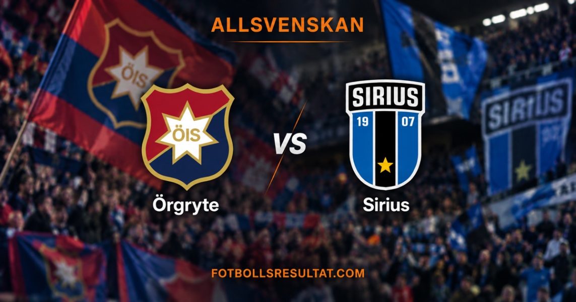 Allsvenskan: Örgryte IS – IK Sirius