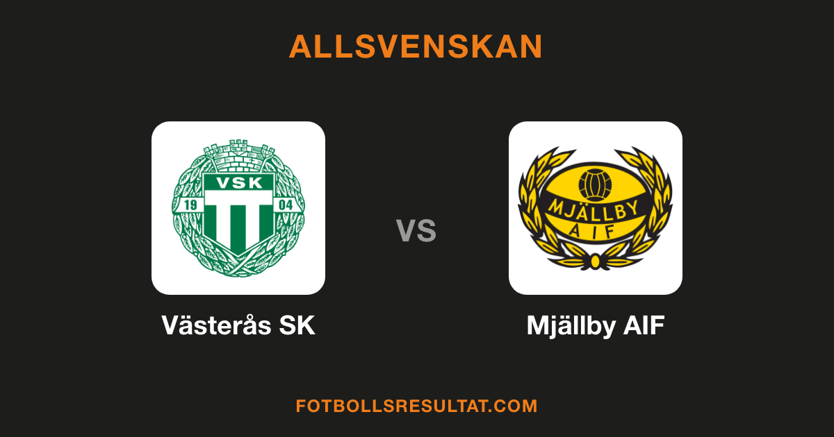 Klubbmärken för Västerås SK och Mjällby AIF
