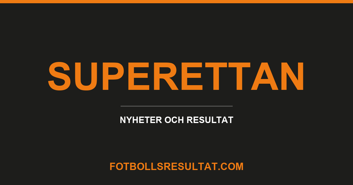 Superettan, nyheter och resultat
