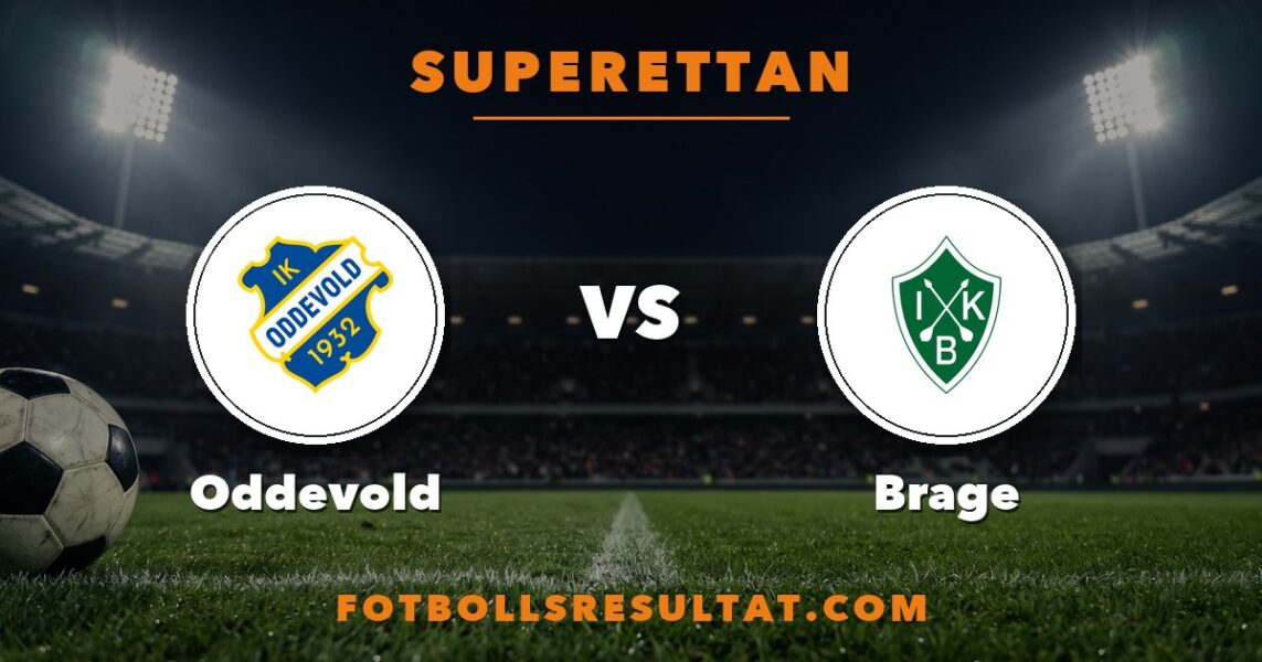 Matchkort Oddevold–Brage, Superettan